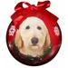 E&S Imports Labradoodle Ball Ornament Plastic in Brown/Red | 3 H x 3 W x 3 D in | Wayfair CBO-121