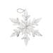 The Holiday Aisle® Snowflake Holiday Shaped Ornament Metal in White | 14 H x 1 W x 12 D in | Wayfair FDF42EE902DD4DE99CFEF3A5DB2794F8