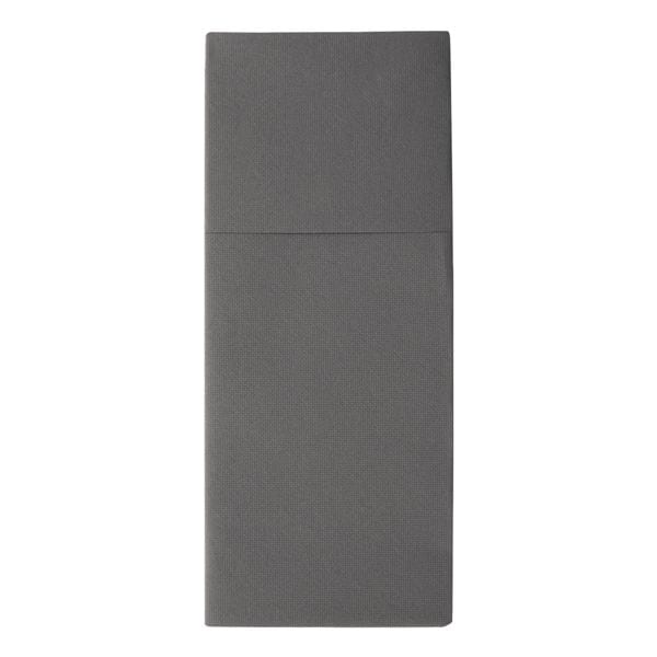 Papstar Bestecktaschen 40 x 48 cm »Airlaid Premium« 1/8 Falz, 100 Stück grau, 40 cm Image