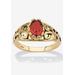 Women's Gold over Sterling Silver Open Scrollwork Simulated Birthstone Ring by PalmBeach Jewelry in July (Size 6)