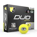 WILSON Duo Soft NFL Golf Balls (1 Dozen)-Green Bay,Yellow, Standard