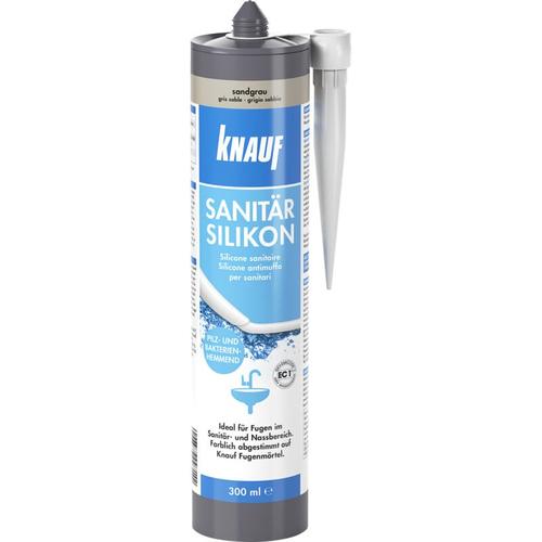 Sanitär-Silikon sandgrau 300 ml Silikon Sanitär Bad Dusche Dichtstoff - Knauf