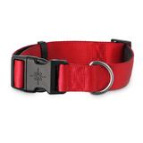 Red Neoprene Padded Dog Collar, XX-Large/3X-Large