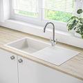 Pyramis BeBa_26209 Madison Snow 1B Inset Granite Composite Kitchen Sink 1000 x 500