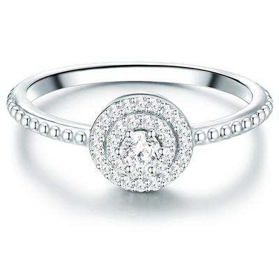 Trilani Ring Sterling Silber Zirkonia in 58 Damen Image