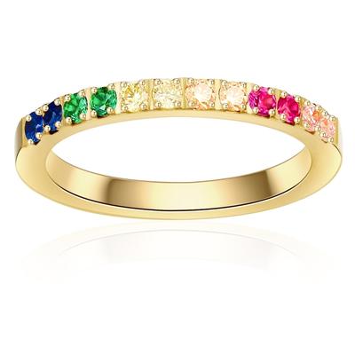 Eastside Ring Edelstahl Zirkonia in Gelbgold 52 Damen Image