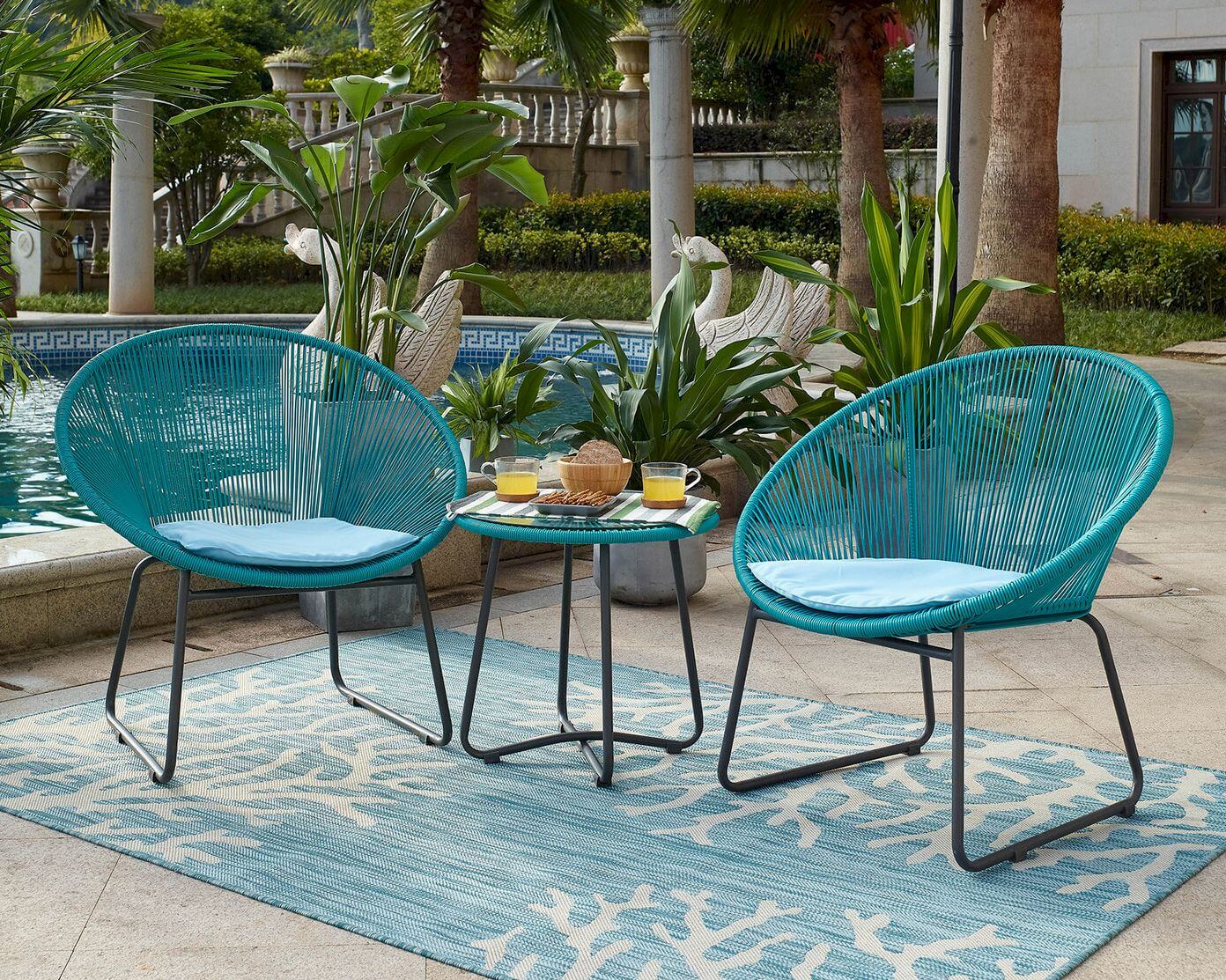 Möbilia »Blue« Gartengruppe 5-teilig