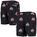 Youth Columbia Black Ohio State Buckeyes Backcast Printed Omni-Shade Shorts