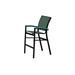 Telescope Casual Bazza Stacking Patio Dining Chair Sling in Black | 43.5 H x 26.5 W x 26.5 D in | Wayfair ZQ8822D01