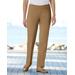 Appleseeds Women's SlimSation® Straight-Leg Pants - Brown - 20W - Womens