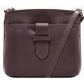 Handbag Bliss Italian Soft Leather Vera Pelle Adjustable Strap Length Cross Body or Shoulder Bag Handbag Dark Brown