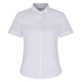 School Uniform 365 Trutex Girls Short Sleeve, Slim Fit Non Iron Blouses - Twin Pack, White, 38" (15-16 Years)