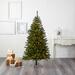 The Holiday Aisle® Green Pine Artificial Christmas Tree w/ Clear/White Lights in Green/White | 72 H x 39 W in | Wayfair