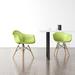 AllModern Jordan Arm Chair Plastic/Acrylic in Green/Brown | 30.5 H x 24 W x 24 D in | Wayfair 237B38E6FCF44588A482ABF03EB4D9C0