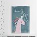 Zoomie Kids Cora Dream Big Unicorn II Canvas Art Canvas in Blue/Pink | 8 H x 12 W x 1.5 D in | Wayfair 0D783590E865412AB1AAD00FA6BF5372