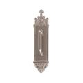 BRASS Accents Gothic Pull Plate w/ Colonial Revival Pull in Gray | 16 H x 3.375 W x 2.125 D in | Wayfair A04-P5601-RV5-619