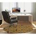 Dakota Fields Leyden Low Pile Carpet Straight Round Chair Mat in Brown | 60 W x 60 D in | Wayfair AA975A3DD21C4B039AEC155F4AA7DB00