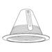 Nicor 05919 - 6" White Baffle Trim (6" CONE BAFFLE TRIM (17550AWL))