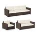 Palermo Seating Replacement Cushions - Left/Right-facing Chair, Solid, Rumor Stone, Standard - Frontgate