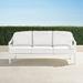 Avery Sofa with Cushions in White Finish - Coral/Red - Frontgate