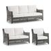 Graham Seating Replacement Cushions - Ottoman, Solid, Aruba - Frontgate