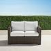 Small Palermo Loveseat with Cushions in Bronze Finish - Rumor Snow, Standard - Frontgate