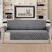 Rebrilliant Reversible Box Cushion Sofa Slipcover in Gray | 75 H x 110 W x 1 D in | Wayfair 8EA476272430442D8E4574E2D29CC319