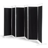 Costway 6-Panel Room Divider Folding Privacy Screen -Black