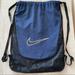 Nike Bags | Blue Nike Drawstring Backpack | Color: Black/Blue | Size: Os