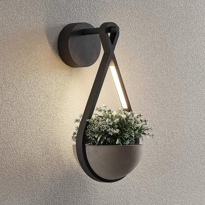 Aussenwandleuchte Florka Lucande, alu / grau / zink, Aluminium, Modern, Wandleuchte außen Image