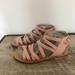 J. Crew Shoes | J Crew Peach Leather Strappy Gladiator Sandals 6 | Color: Tan | Size: 6