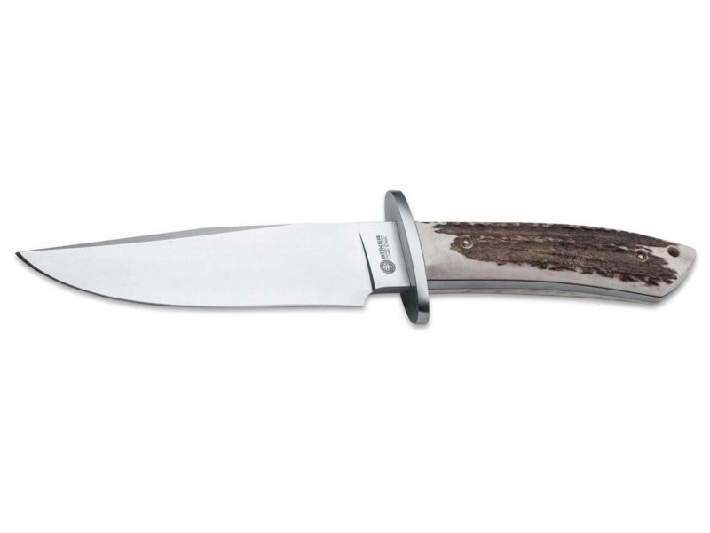 Boker USA Arbolito Esculta Hirschhorn Fixed Blade Knife5.70in N695 SteelHirschhorn Handle 02BA593H