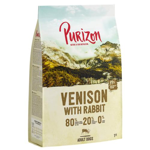 Purizon 4 kg Wild mit Kaninchen für ausgewachsene Hunde, getreidefreies Hundetrockenfutter