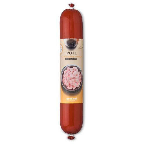 10 x 400 g proCani Kochwurst Pute Hypoallergen Hundenassfutter