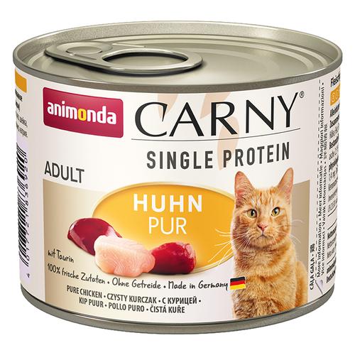 24 x 200 g animonda Carny Single Protein Adult Huhn pur Katzen Nassfutter