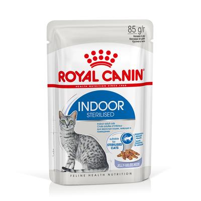 48 x 85 g Royal Canin Indoor Sterilised in Gelee Katzennassfutter