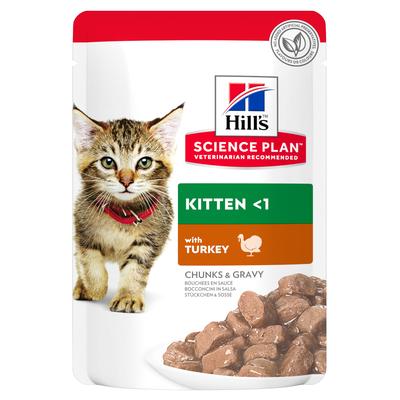 24 x 85 g Hill's Science Plan Kitten Truthahn Katzennassfutter