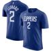 Men's Nike Kawhi Leonard Royal LA Clippers Name & Number T-Shirt