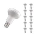 Crompton Lamps LED R80 Reflector 10W ES-E27 (10 Pack) 2700K Warm White 110° Opal 800lm R80 Spotlight Thermal Plastic Light Bulbs