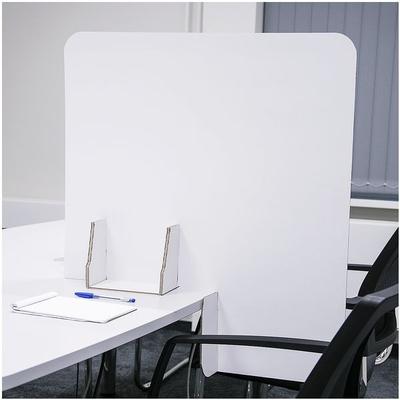 5er-Pack Nies- und Spuckschutz / Papptrennwände für Tische 79 x 70 cm weiß, cartonia, 79x70 cm