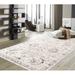 Gray/White 108 x 0.25 in Area Rug - Pasargad Amadeus Power Loom Oriental Area Rug in Ivory/Gray Polyester/Polypropylene | 108 W x 0.25 D in | Wayfair