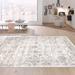 Gray/White 60 x 0.25 in Area Rug - Pasargad Amadeus Power Loom Oriental Area Rug in Ivory/Gray Polyester/Polypropylene | 60 W x 0.25 D in | Wayfair