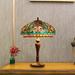 Astoria Grand Kaukauna 23.62" Dark Bronze Standard Table Lamp Resin/Glass in Orange | 23.62 H x 16.54 W x 16.54 D in | Wayfair