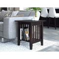 Moffett Solid Wood End Table w/ Storage Wood in Brown Laurel Foundry Modern Farmhouse® | 22 H x 20 W x 20 D in | Wayfair