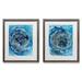 Orren Ellis Waterspout I - 2 Piece Picture Frame Painting Print Set on Paper in Blue | 15 H x 38 W x 1.5 D in | Wayfair
