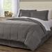 Andover Mills™ Mirabal Microfiber 8 Piece Bedding Set Polyester/Polyfill/Microfiber in Gray | Twin Comforter + 5 Additional Pieces | Wayfair