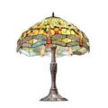 Meyda Lighting Tiffany Hanginghead Dragonfly 26" Mahogany Bronze Table Lamp Glass/Metal in Brown | 26 H x 20 W x 20 D in | Wayfair 47960