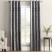 Fleur De Lis Living Naglee Velvet Texture Medallion Blackout Grommet Curtain Panel Velvet in Gray | 95 H in | Wayfair