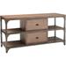 Williston Forge Paulin TV Stand for TVs up to 65" Wood/Metal in Brown | 30 H in | Wayfair 18349BE91B0041DCB5852ECC466EDD1C