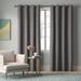 Wade Logan® Shamir Solid Max Blackout Thermal Grommet Curtain Panels Polyester/Linen in Gray | 96 H in | Wayfair 279BB618CFE54615809DF1897D82822A